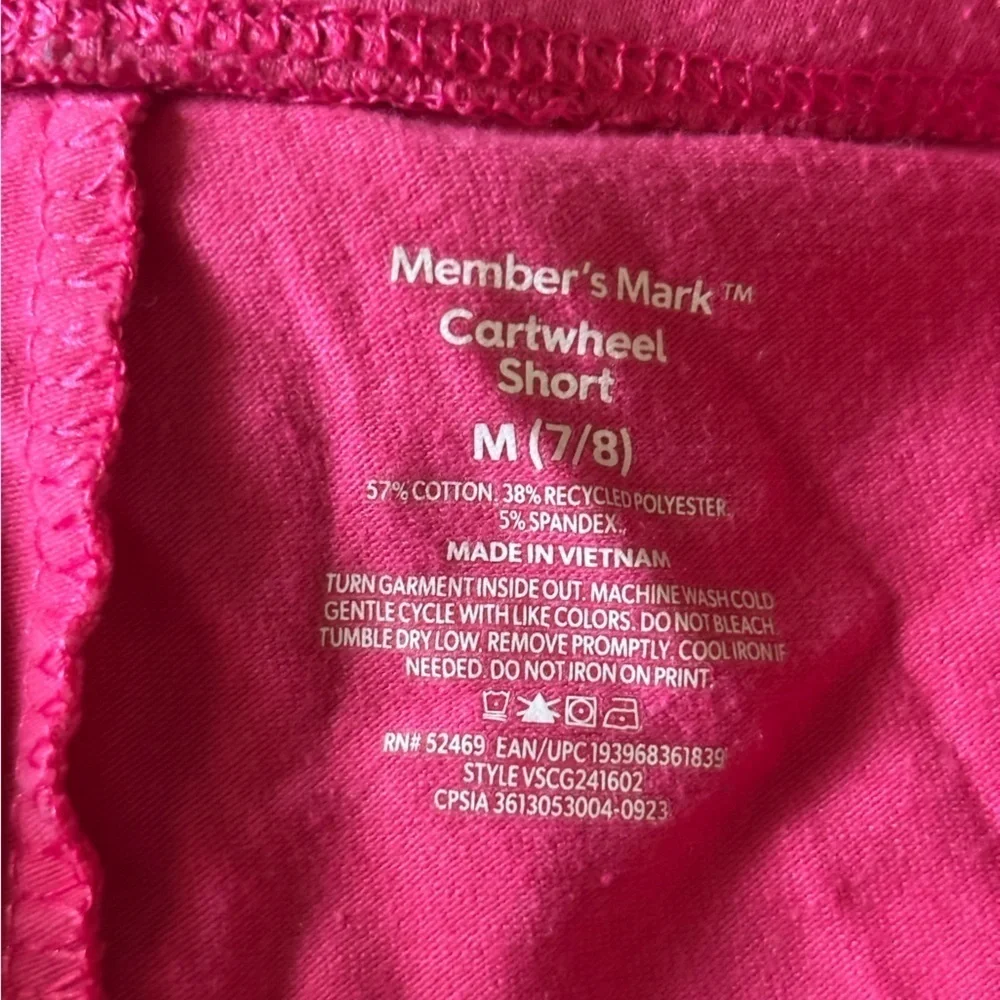 Member's Mark Pink Cartwheel Shorts in size M